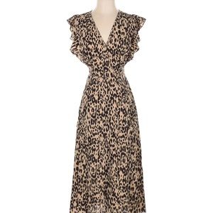 Sienna Sky Leopard Midi Dress 🐆